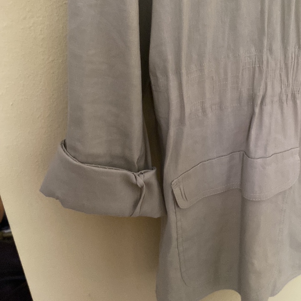 Chicos Linen Jacket - Picture 3 of 13